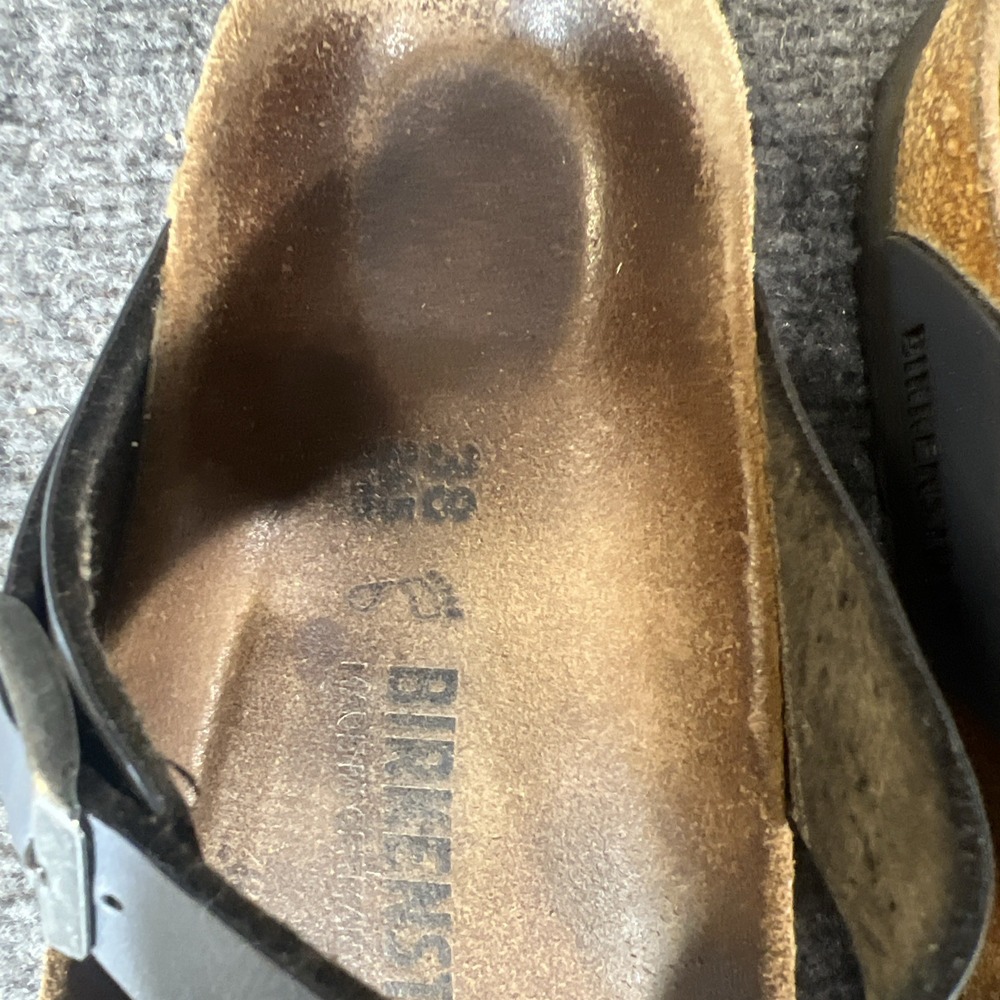 Birkenstock Gizeh - Birko-Flor Metallic Blue Sandals EU 38/ US 7.5 - Picture 13 of 15